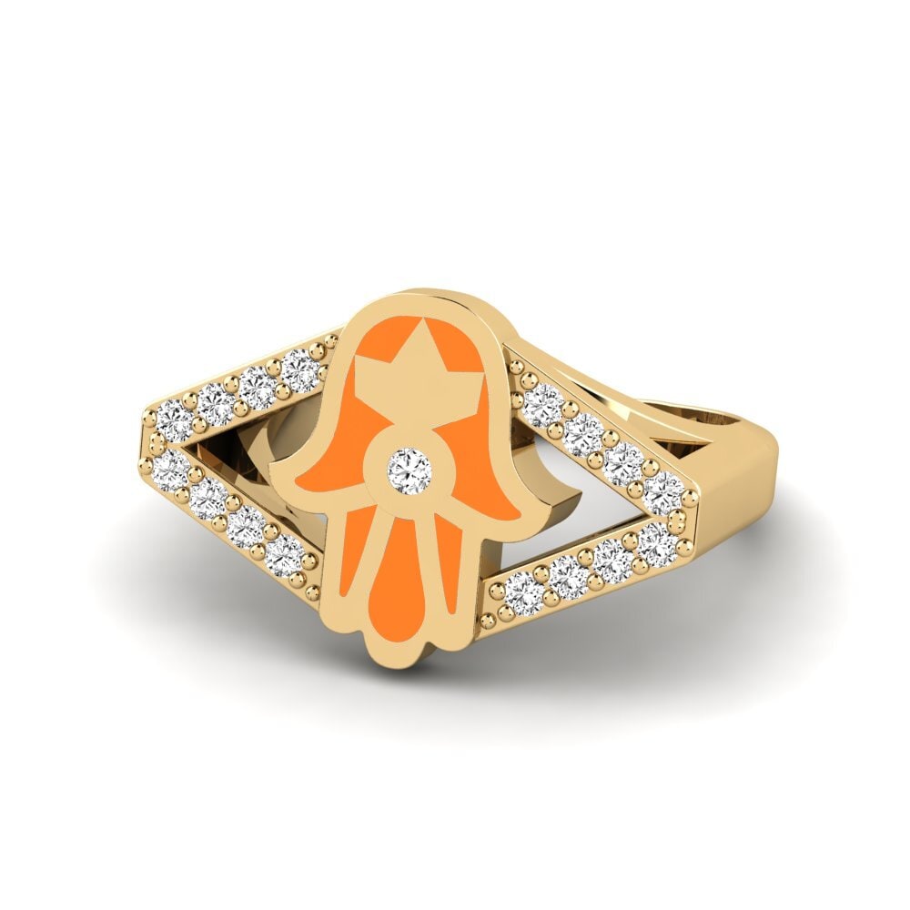 Moissanit Pinker Ring Kulinda