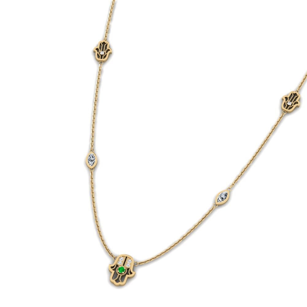 Emerald Women's Necklace Lumturi