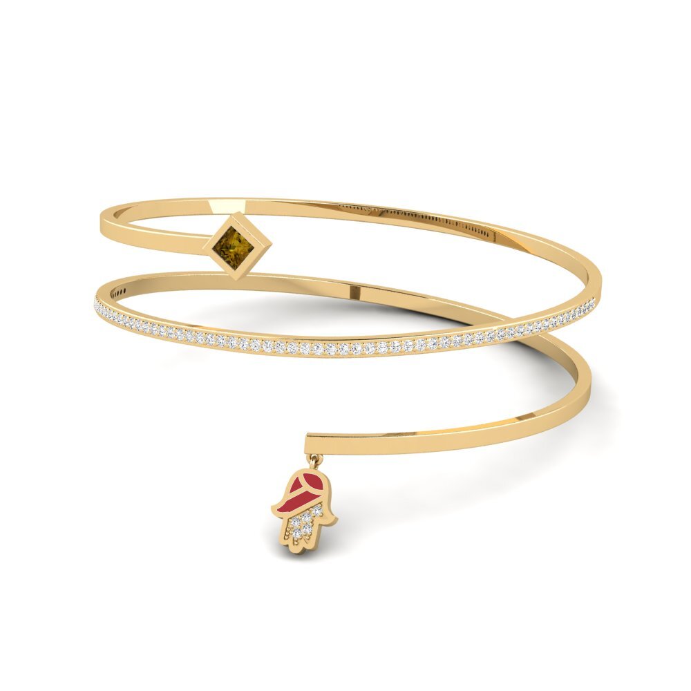 Circón Marrón Pulsera de Mujer Melindungi