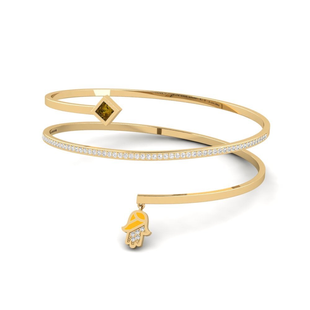 Circón Marrón Pulsera de Mujer Melindungi