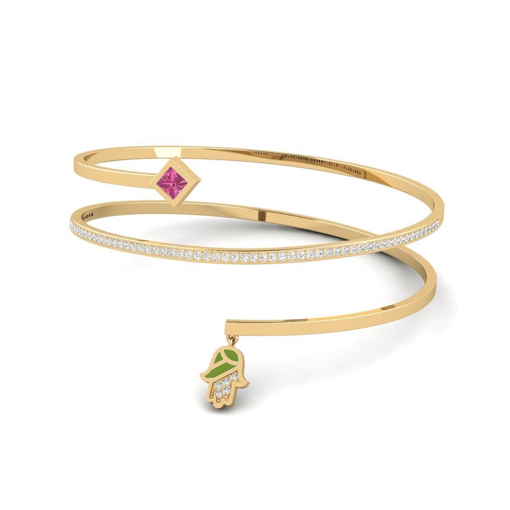 Turmalina rosa Pulsera de Mujer Melindungi