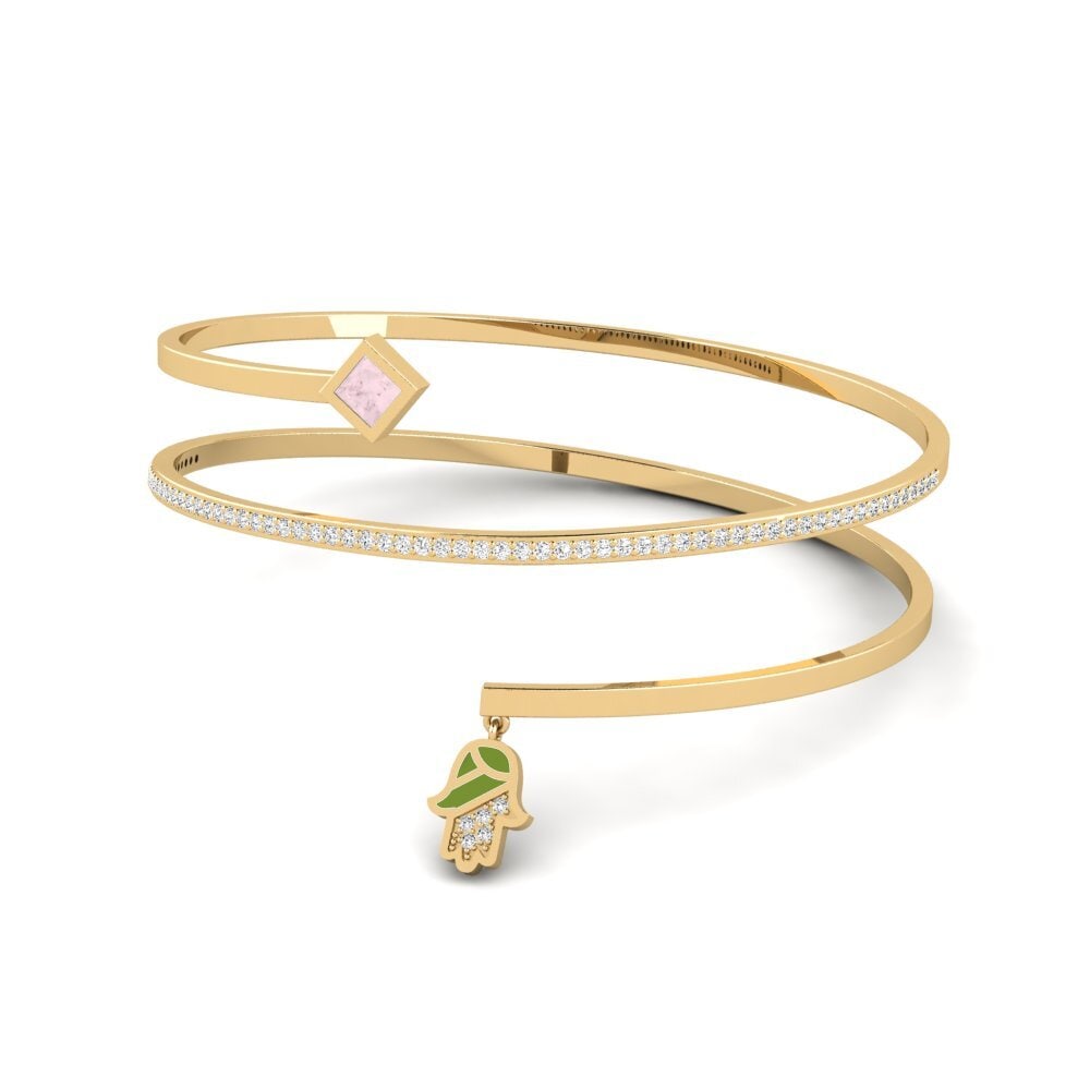 Cuarzo rosa Pulsera de Mujer Melindungi