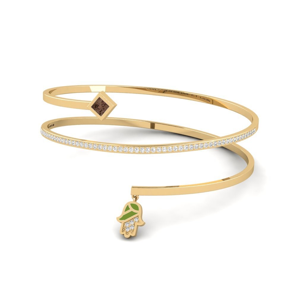 Cuarzo humo Pulsera de Mujer Melindungi