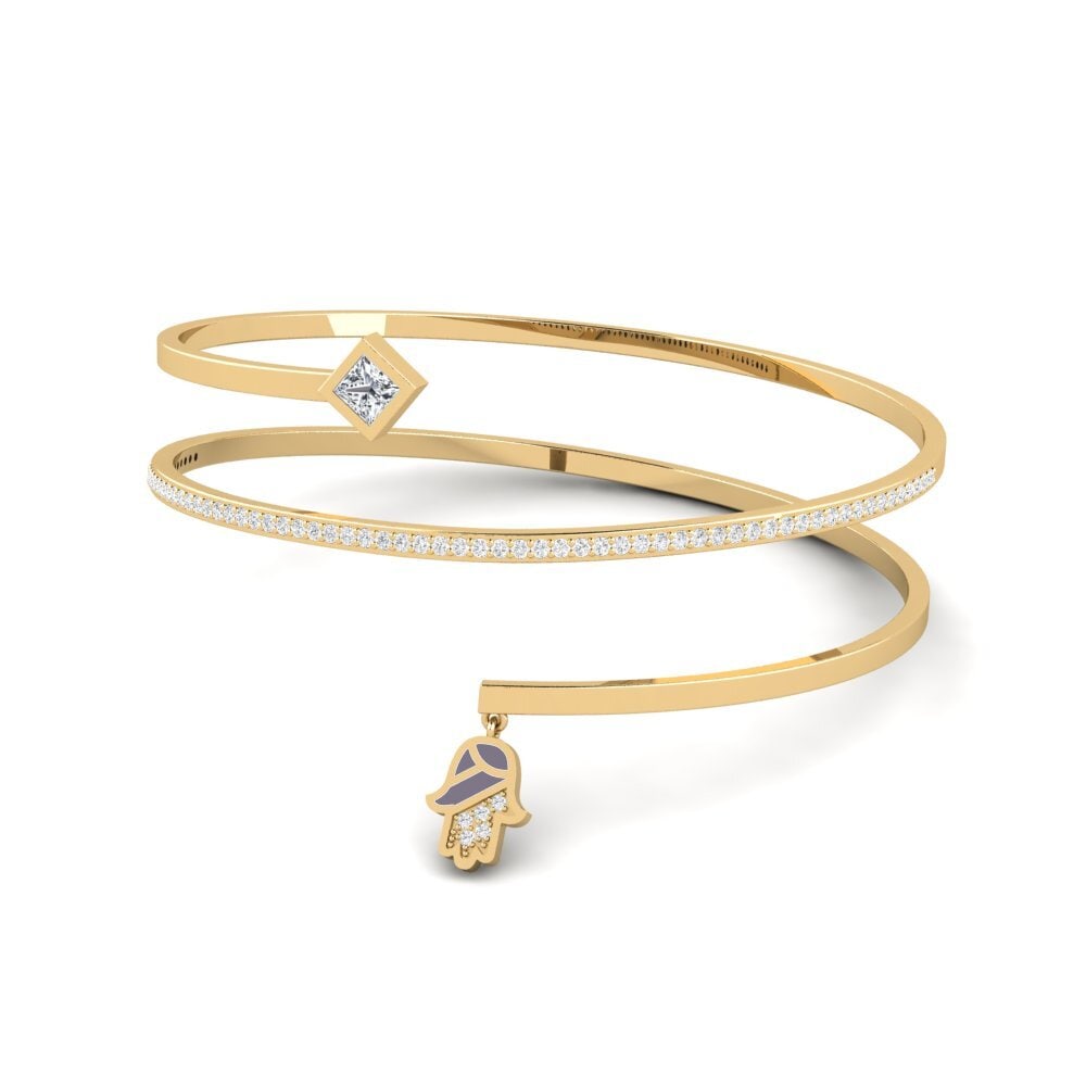 Cuff White Zircon Bracelets