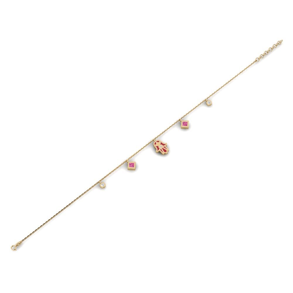 Turmalina rosa Pulsera de Mujer Memberkati