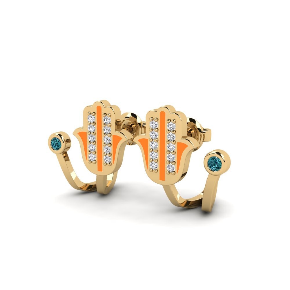 Blauer Diamant Damen ohrring Moe