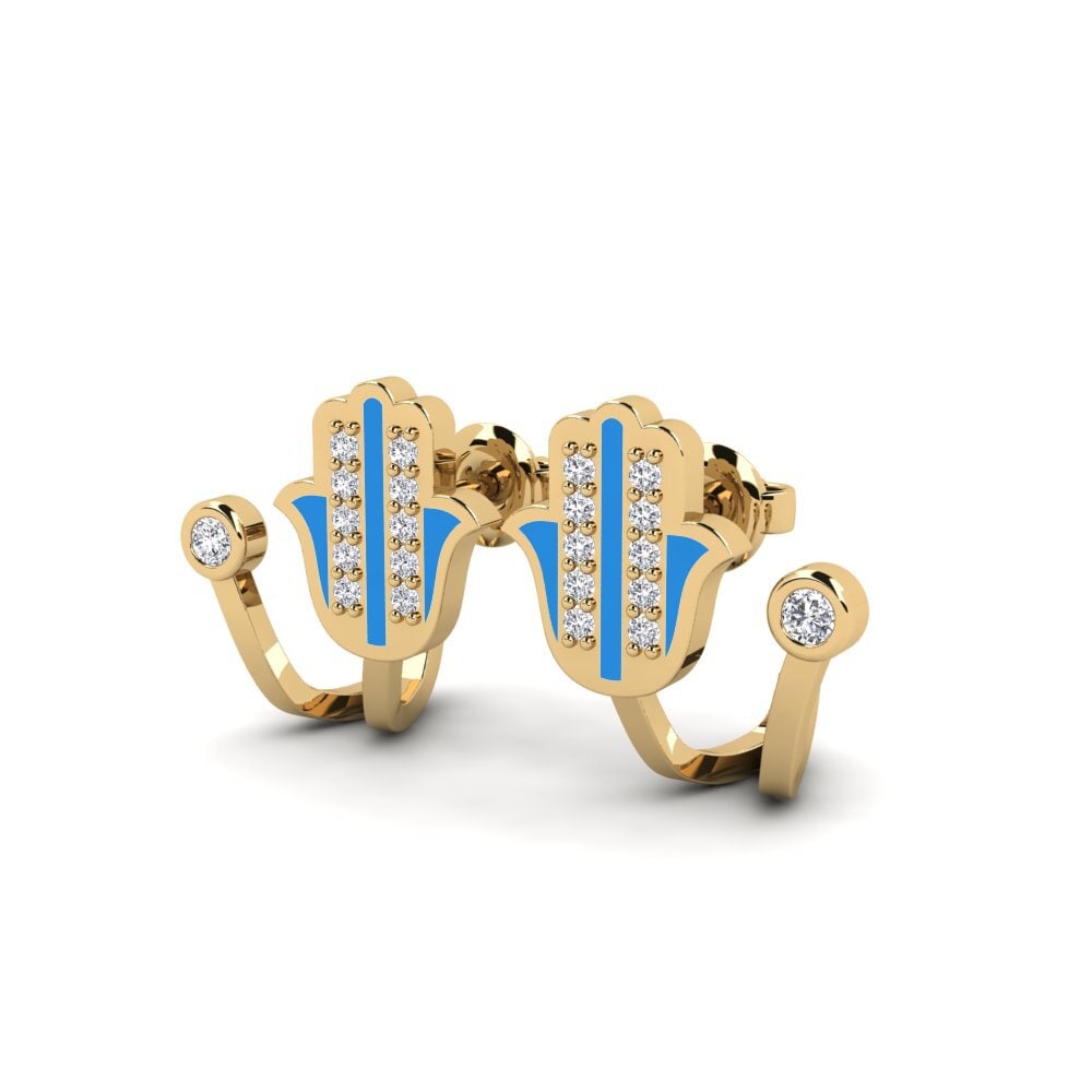 14ct Yellow Gold Women's Earring Moe