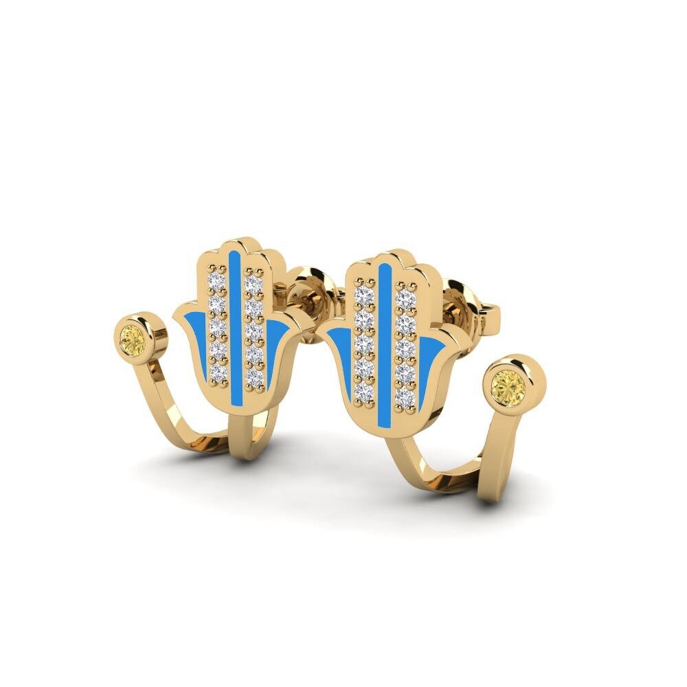 Yellow Diamond Women's Earring Moe