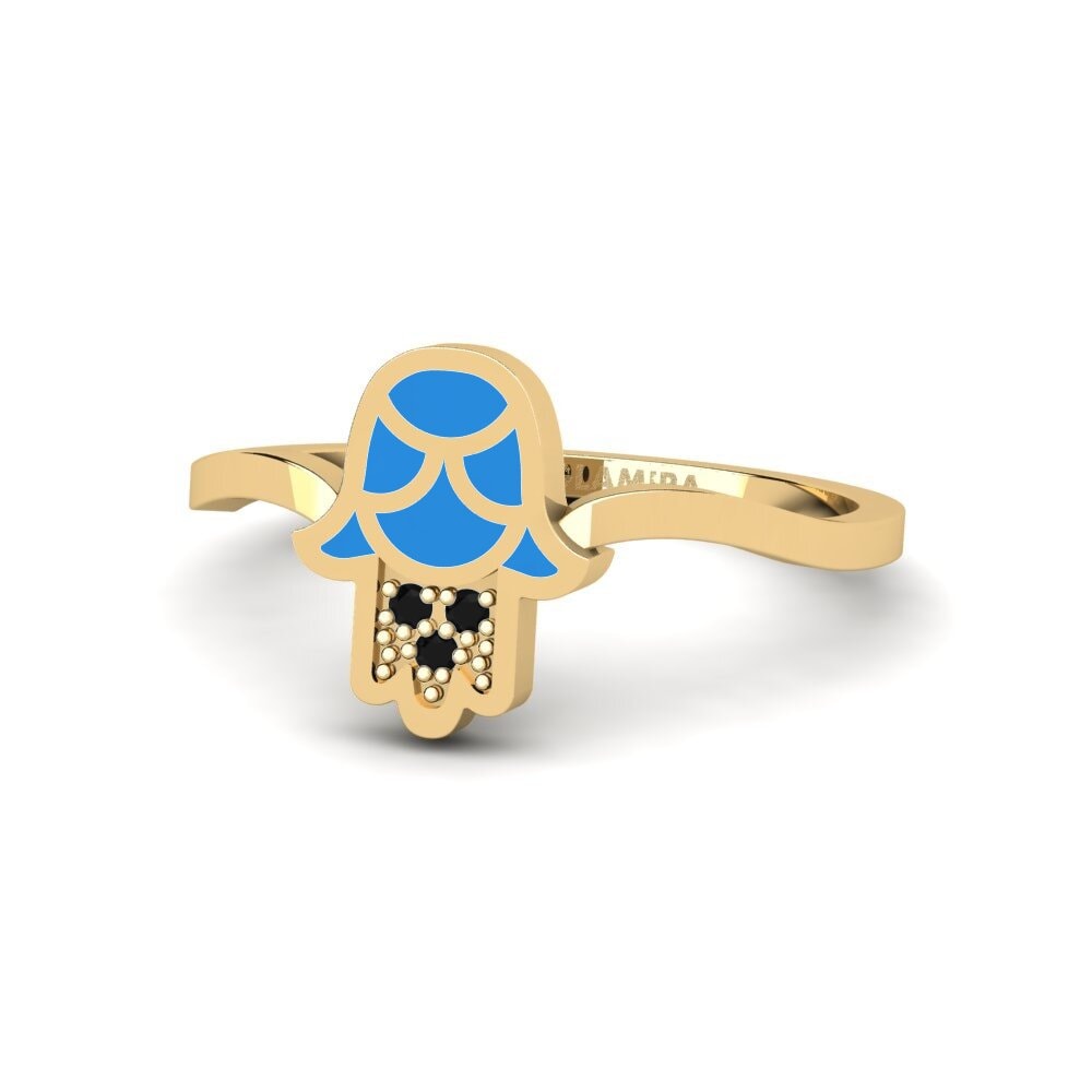 Schwarzer Onyx Ring Mtsveli