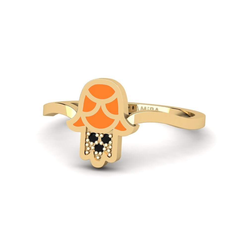Zafiro negro Anillo Mtsveli