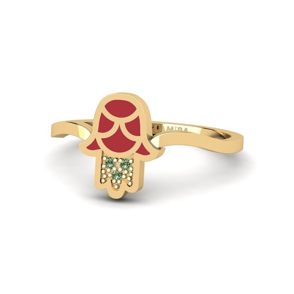 Green Diamond Ring Mtsveli