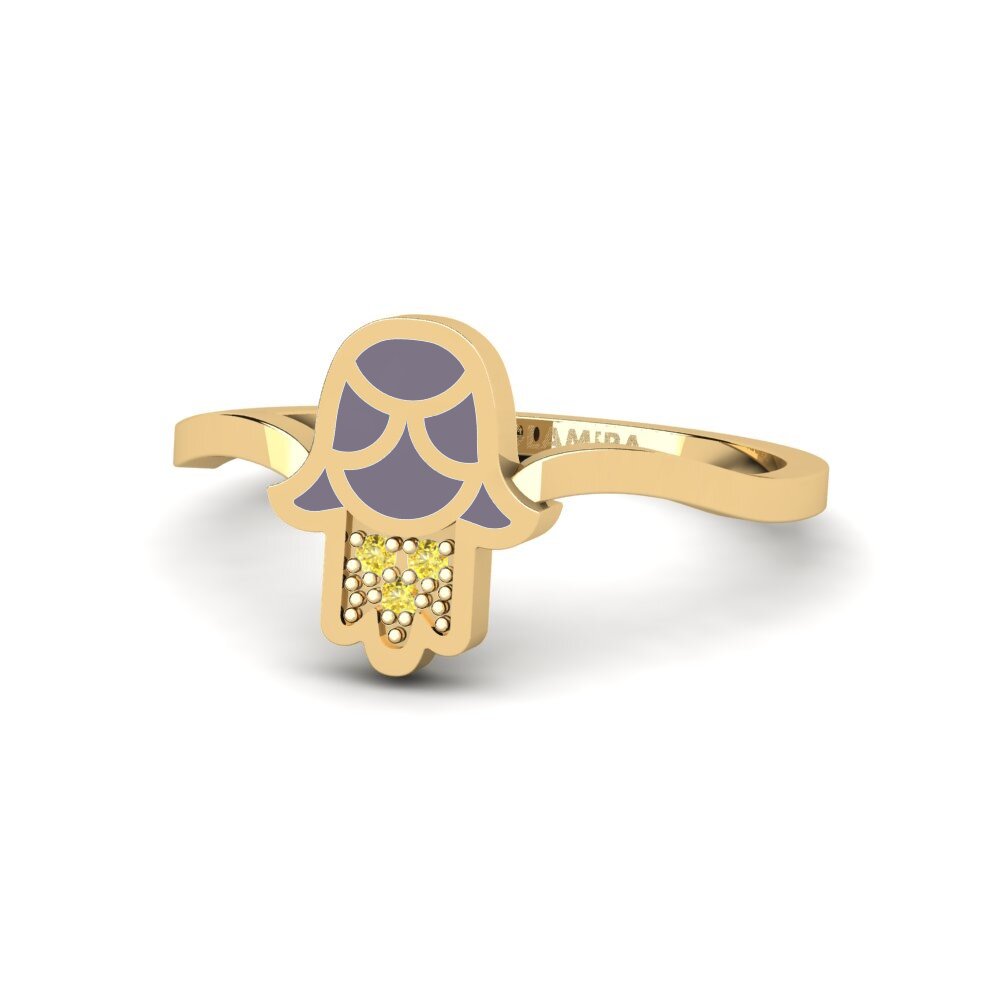 Gelber Saphir Ring Mtsveli