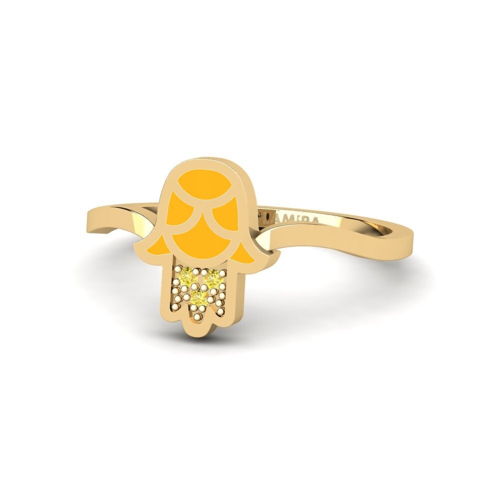 Gelber Saphir Ring Mtsveli