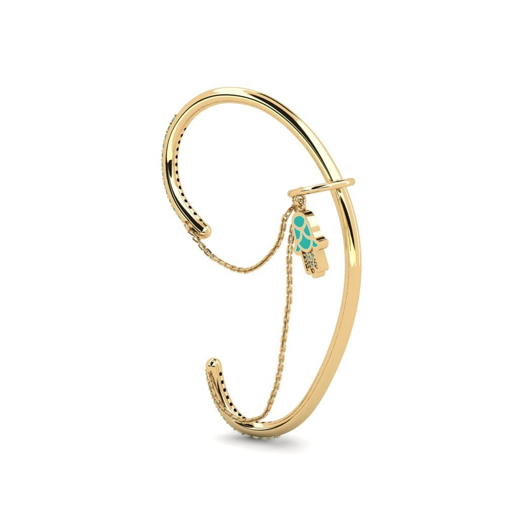 Diamante Verde Pendiente de mujer Mystearje