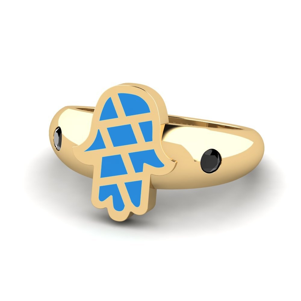 Schwarzer Onyx Pinker Ring Ngajaga