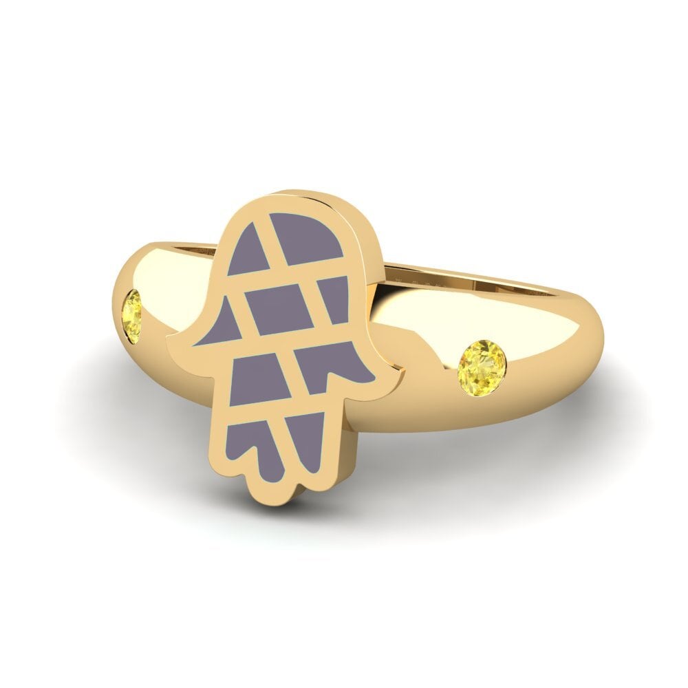 Gelber Saphir Pinker Ring Ngajaga