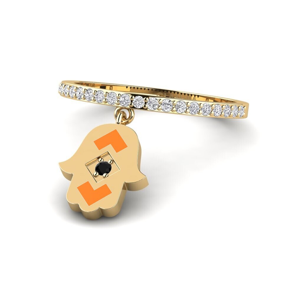 Zafiro negro Anillo Perzik