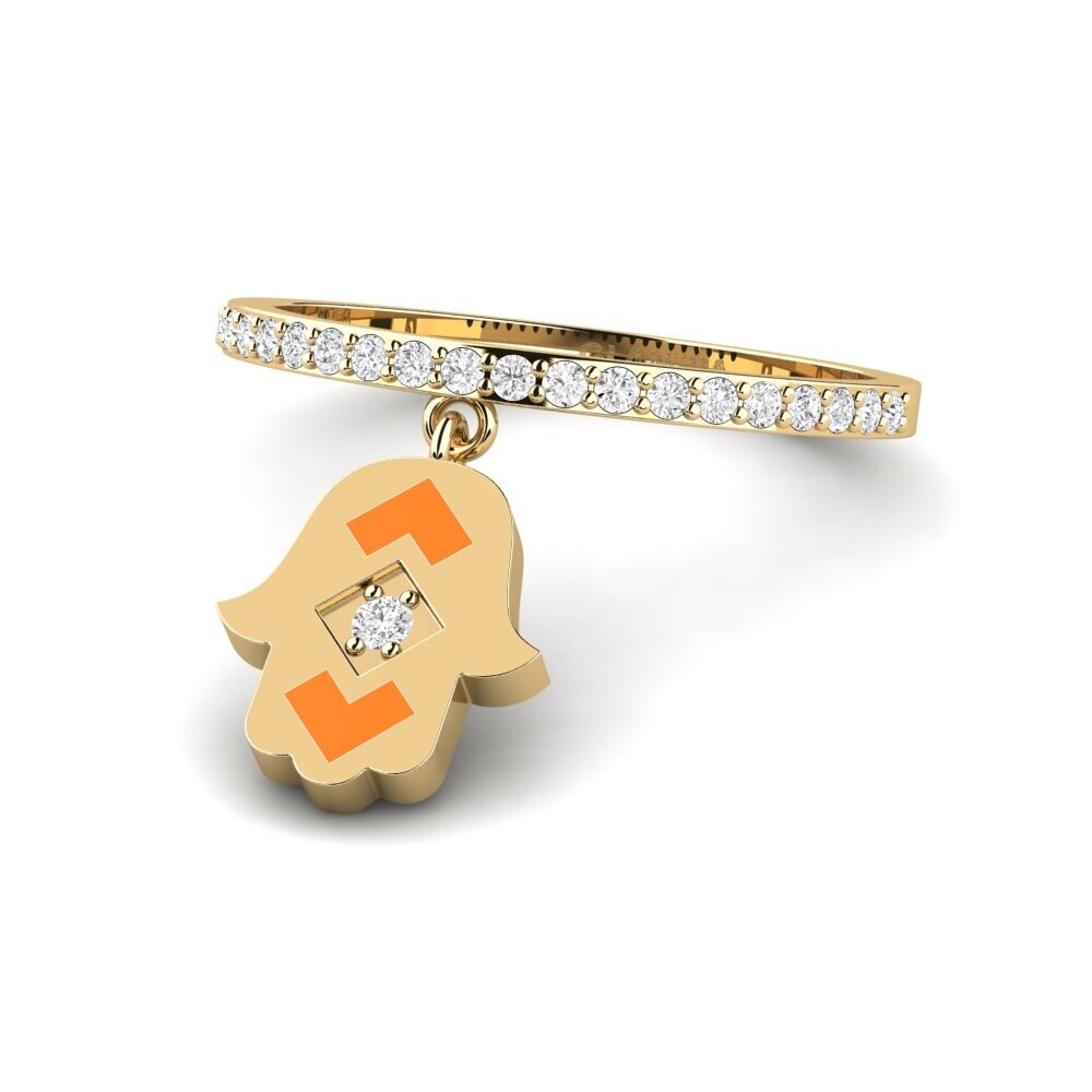 Weißer Saphir Ring Perzik