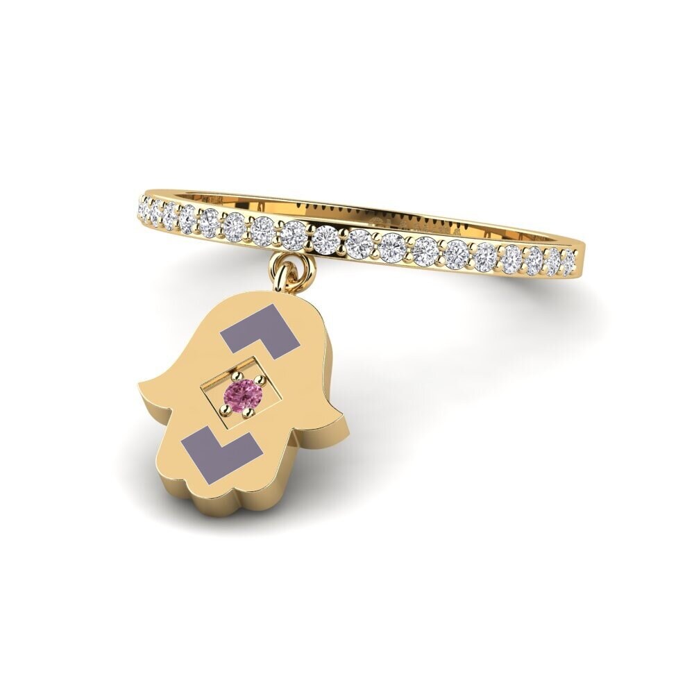 Rhodolite Garnet Ring Perzik