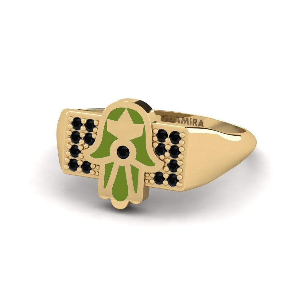 Schwarzer Diamant Ring Protegir