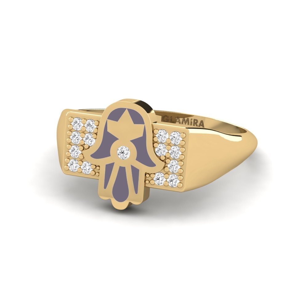 Weißer Saphir Ring Protegir