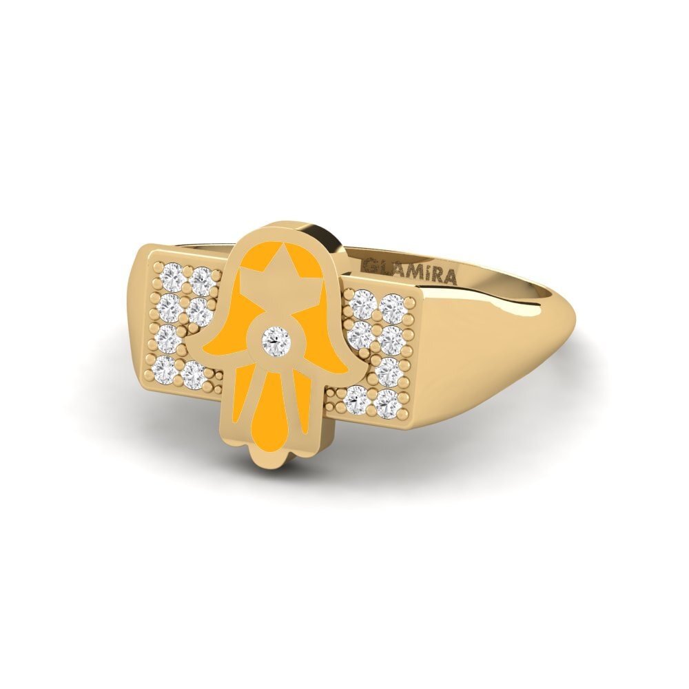 Weißer Saphir Ring Protegir