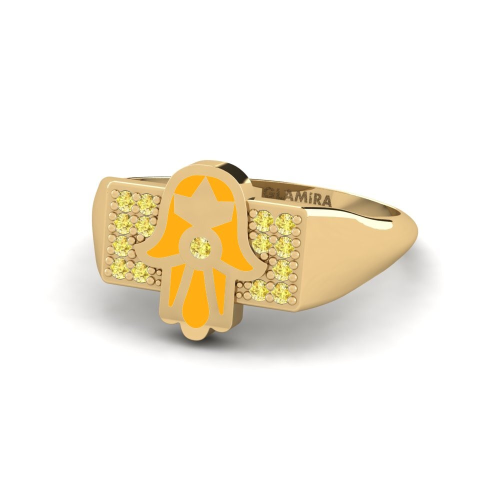 Gelber Saphir Ring Protegir
