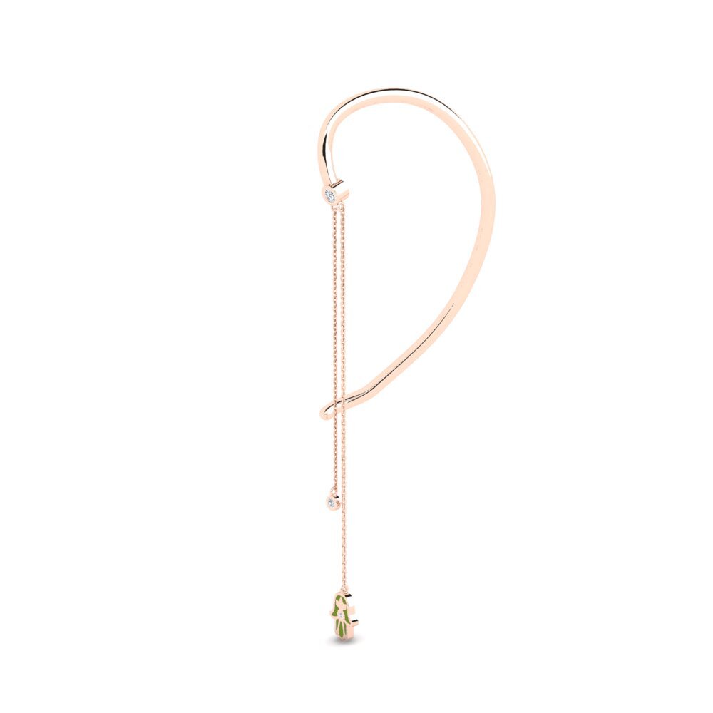 18k Oro Rosa Pendiente de mujer Rahasya