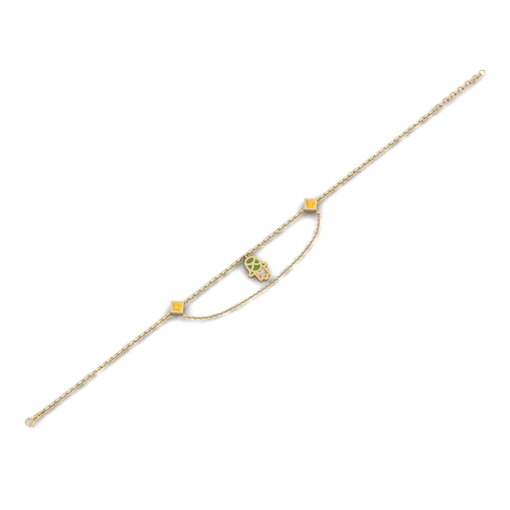 Citrino Pulsera de Mujer Raksana