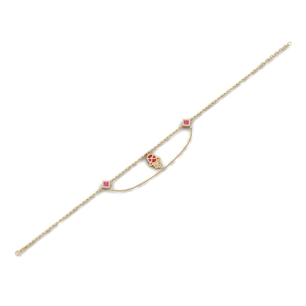 Turmalina rosa Pulsera de Mujer Raksana