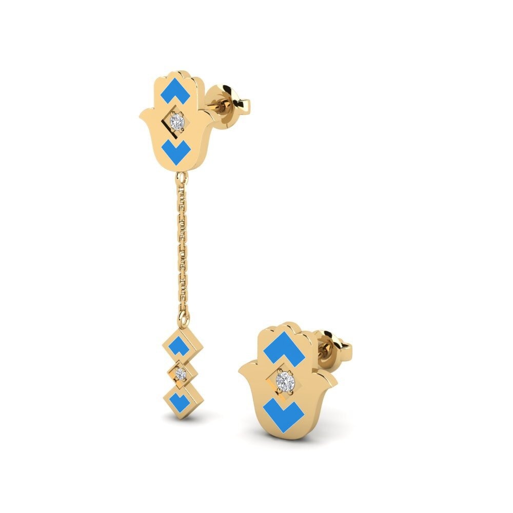 14ct Yellow Gold Women's Earring Schande
