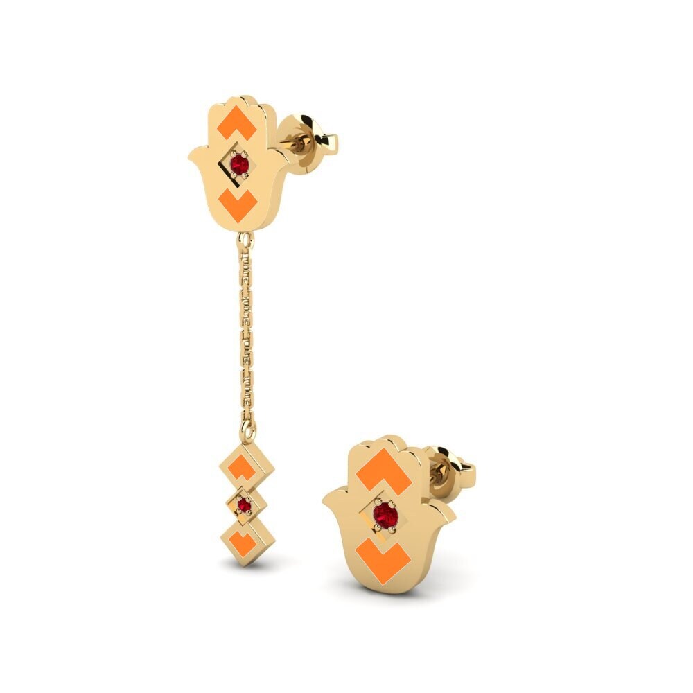 Red Zirconia Women's Earring Schande