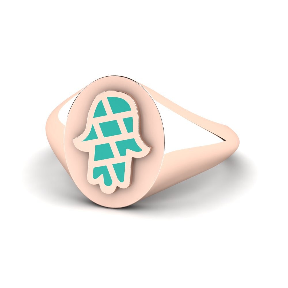 14k Oro Rosa Anillo Skyda