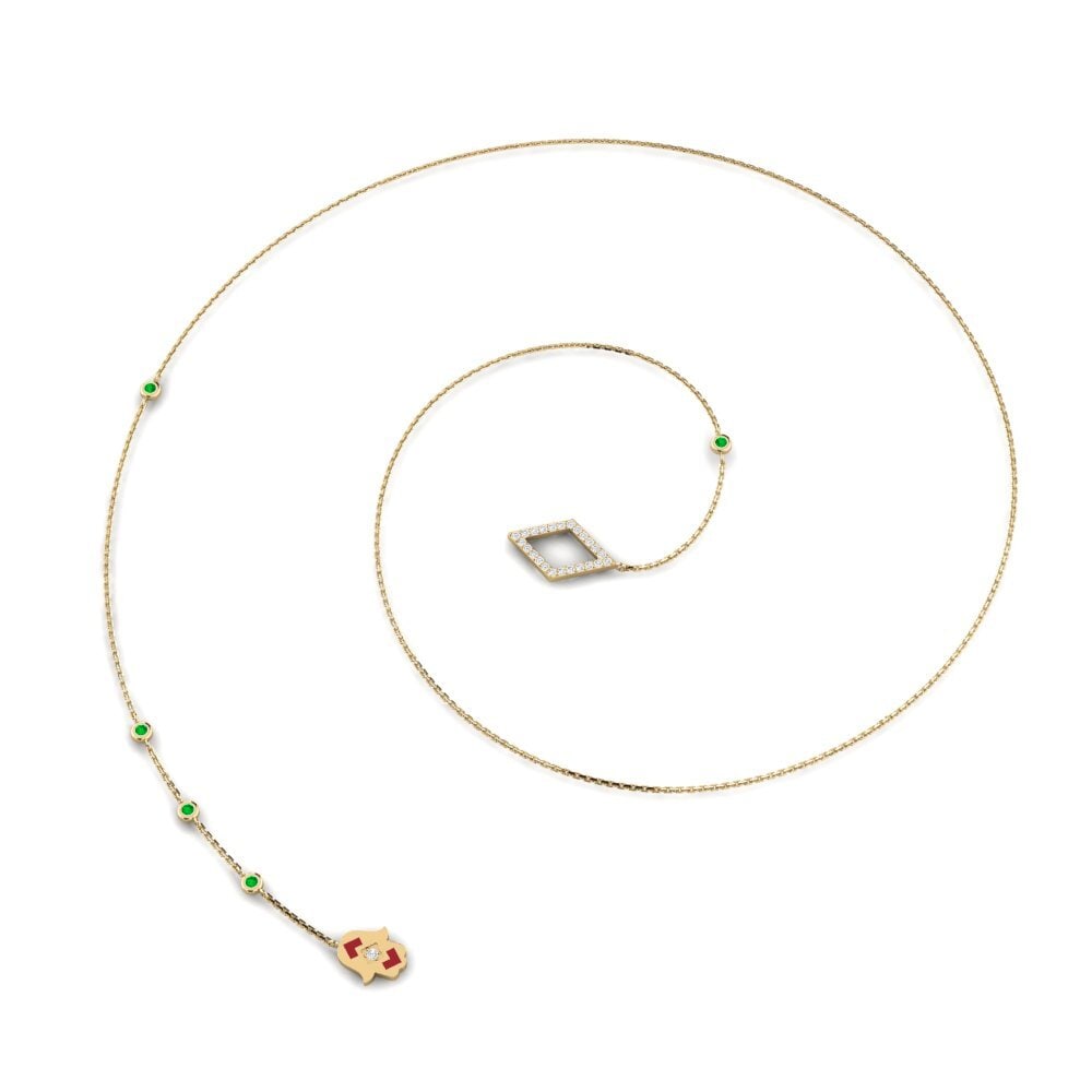 Emerald Women's Necklace Suikerell