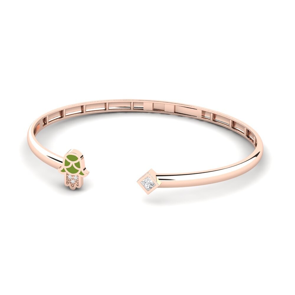 Brazaletes 9k Oro Rosa Puño