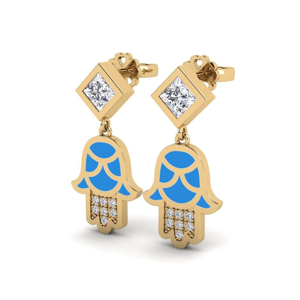 14ct Yellow Gold Women's Earring Toukchet