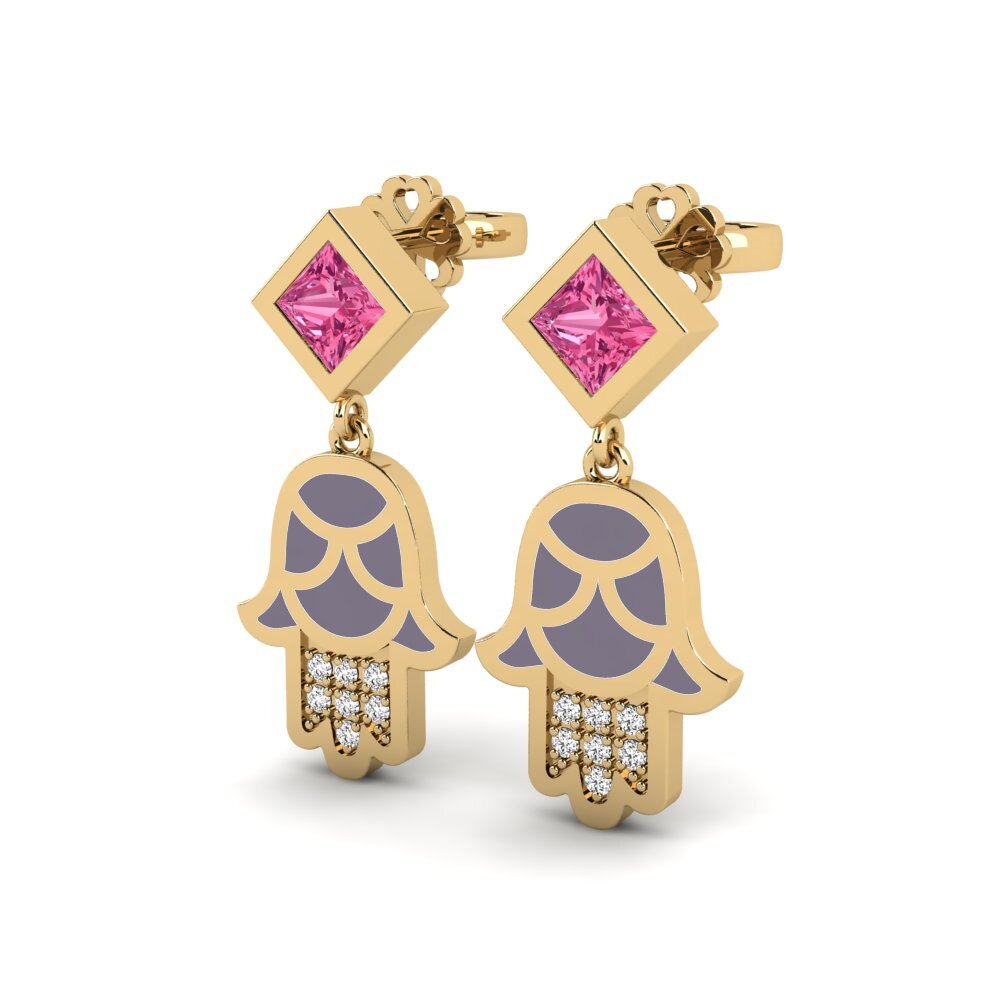 Pink Tourmaline Women's Earring Toukchet