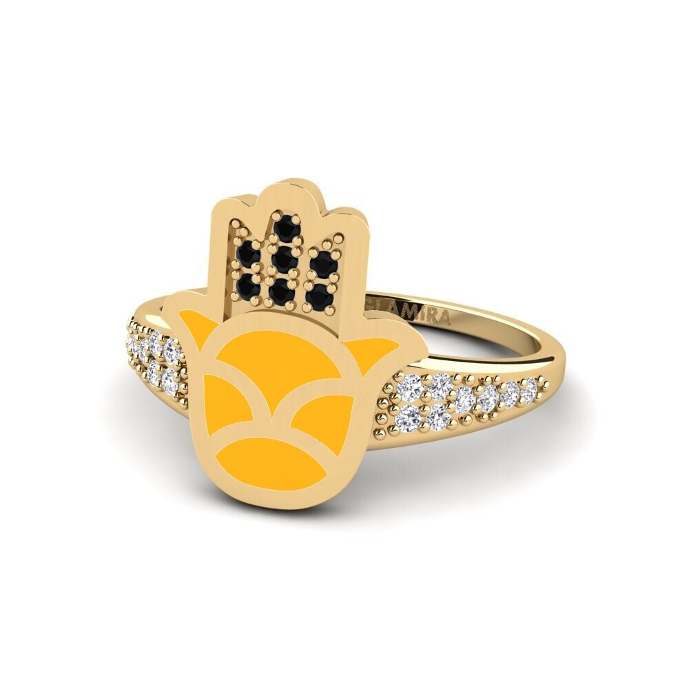 Schwarzer Saphir Ring Uaminifu