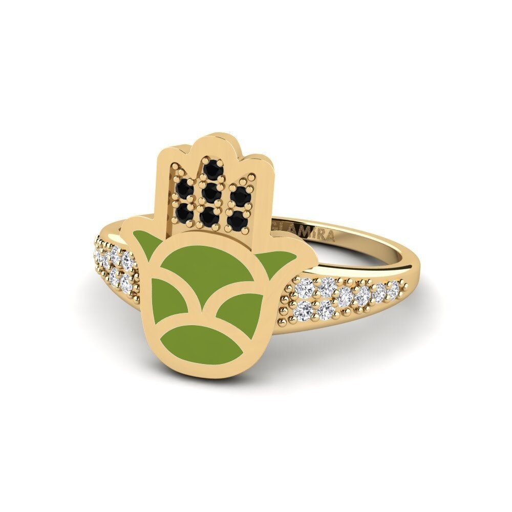 Schwarzer Diamant Ring Uaminifu