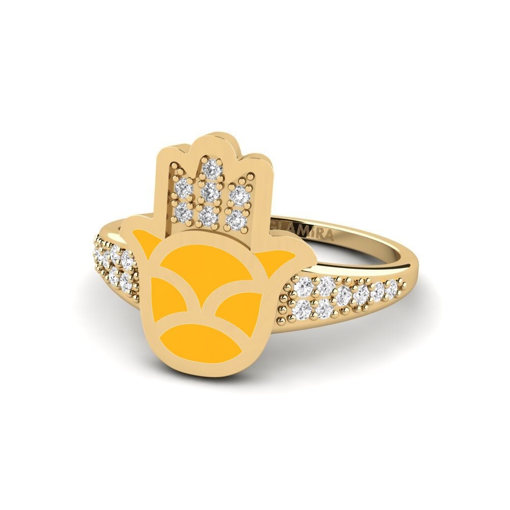 Weißer Saphir Ring Uaminifu