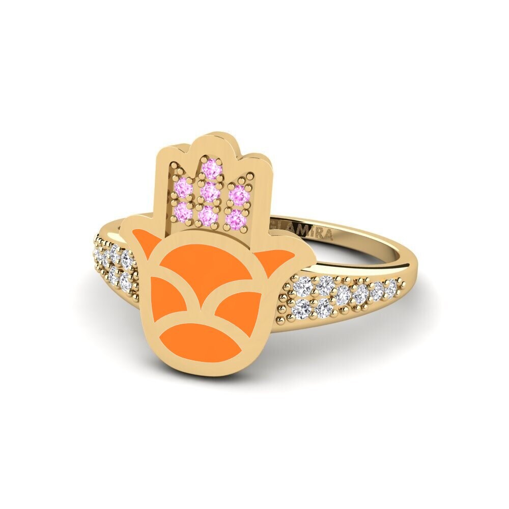 Rosa Saphir Ring Uaminifu
