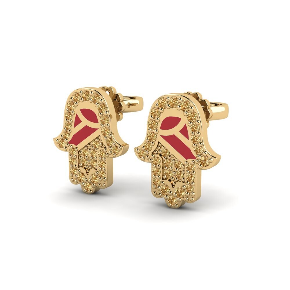 Brown Diamond Women's Earring Vaichai