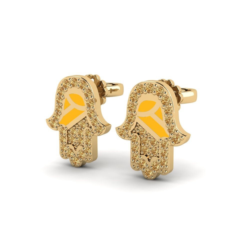 Diamante Marrón Pendiente de mujer Vaichai