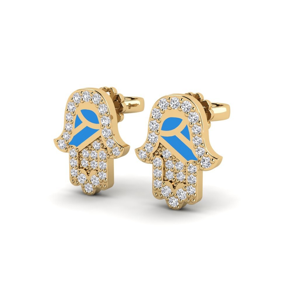 14ct Yellow Gold Women's Earring Vaichai