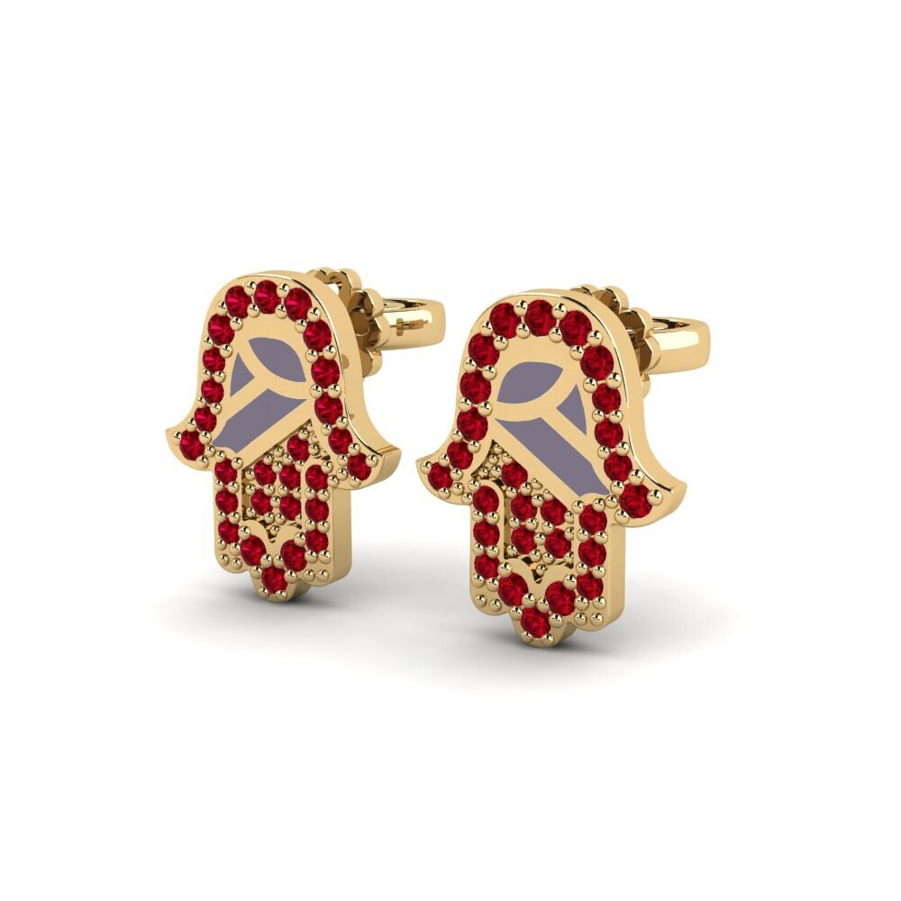 Red Zirconia Women's Earring Vaichai