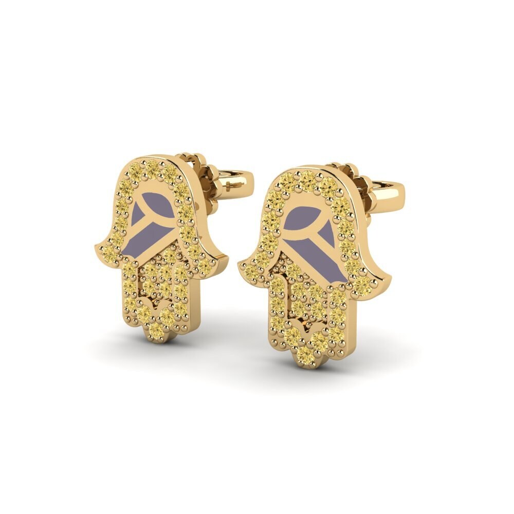 Yellow Diamond Women's Earring Vaichai