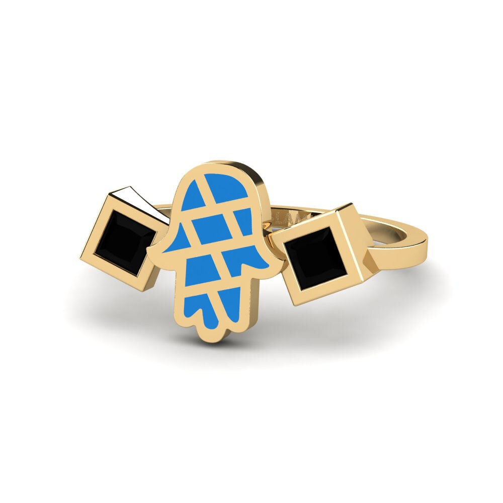 Schwarzer Onyx Ring Vedeni