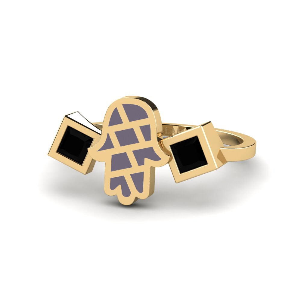Schwarzer Saphir Ring Vedeni