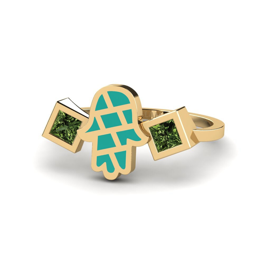 Grüner Saphir Ring Vedeni