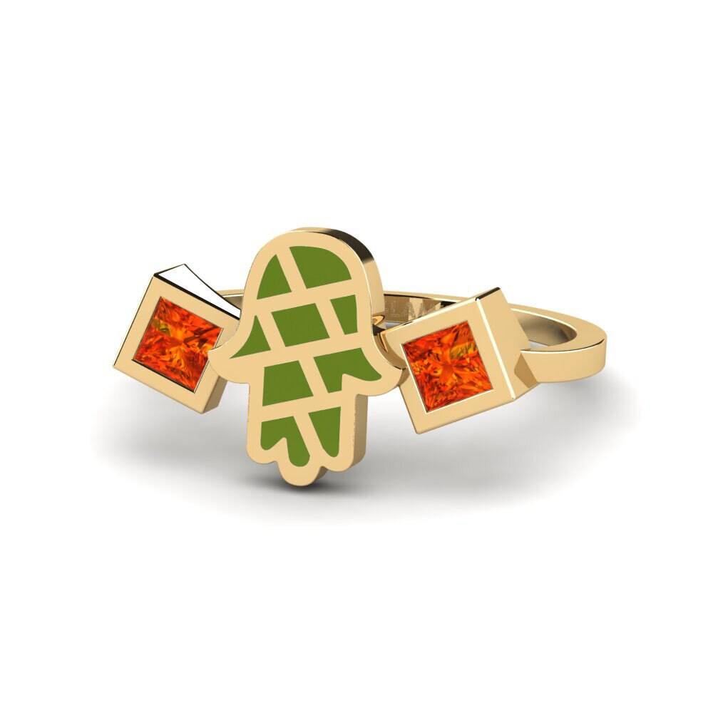 Saphir orange Bague Vedeni